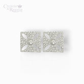 Queen Victoria's Diamond Crown - Stud Earrings